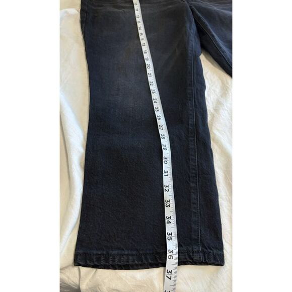 NWT Time and Tru Women's High Rise Straight Leg Crop Jeans Plus Size 18 Black - Picture 7 of 9